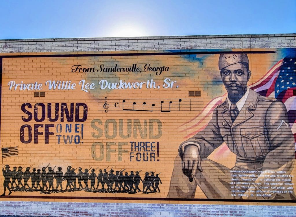 The Private Willie Lee Dixon Sr. Mural in Sandersville, Georgia