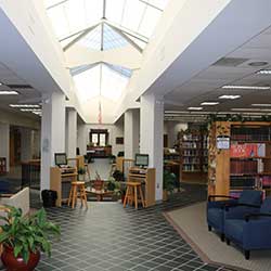 Interior of the Guy Beatty Library at Fork Union Military Academy