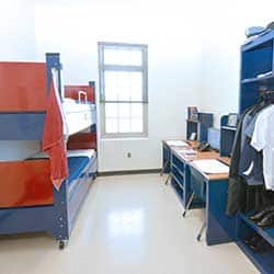 Cadet room in Jacobson Hall at Fork Union Military Academy