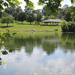 Pruitt Lake and Pavillion at Fork Union Military Academy