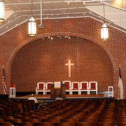 Interior of Wicker Chapel at Fork Union Military Academy