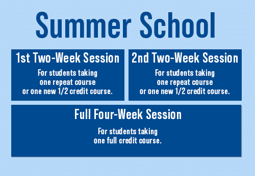 Summer Session Schedule