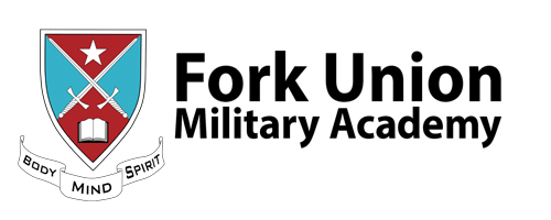 Fork Union Military Academy Logo - Black Text - Color - SEPT2024