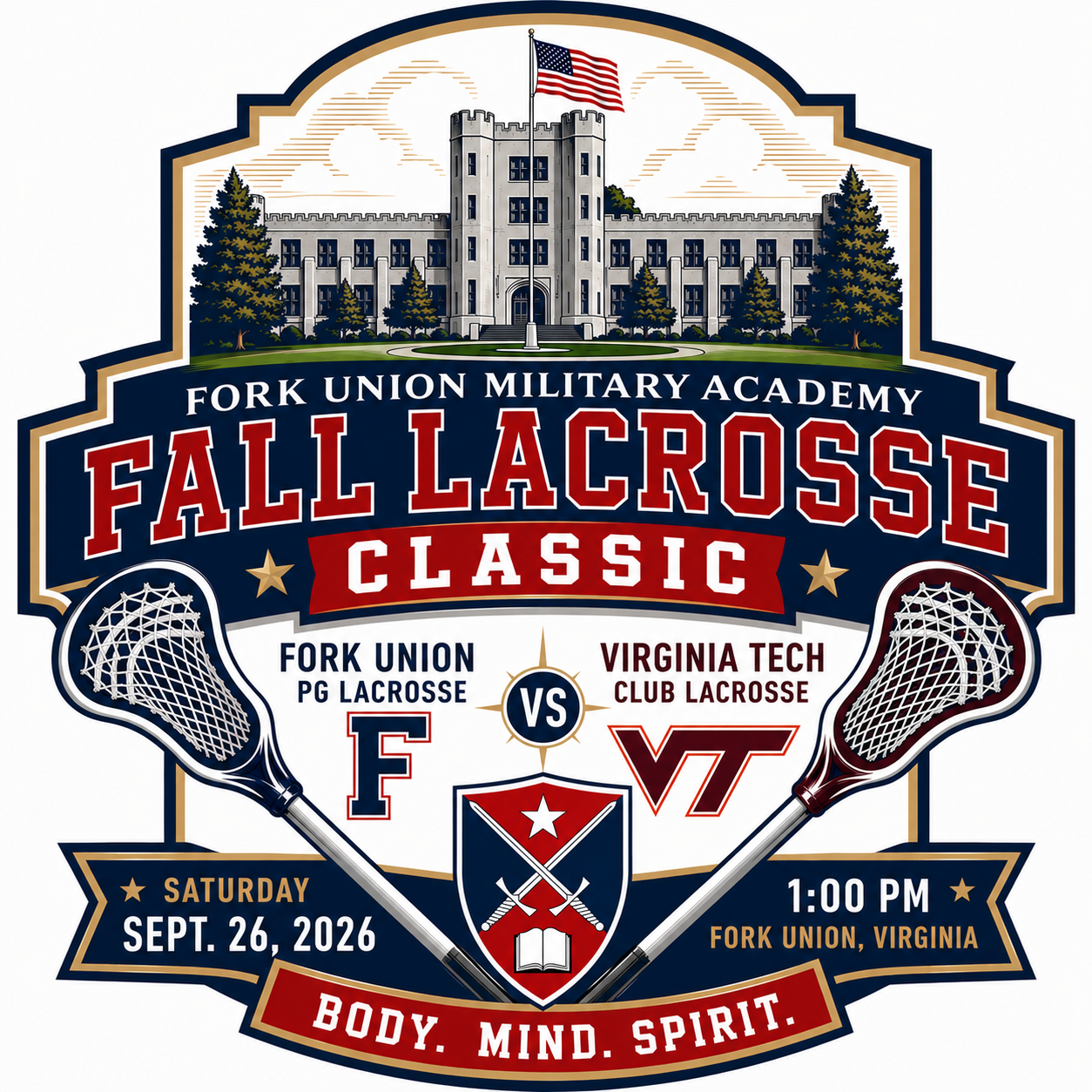 2026 Fork Union Fall Lacrosse Classic will be held September 26, 2026